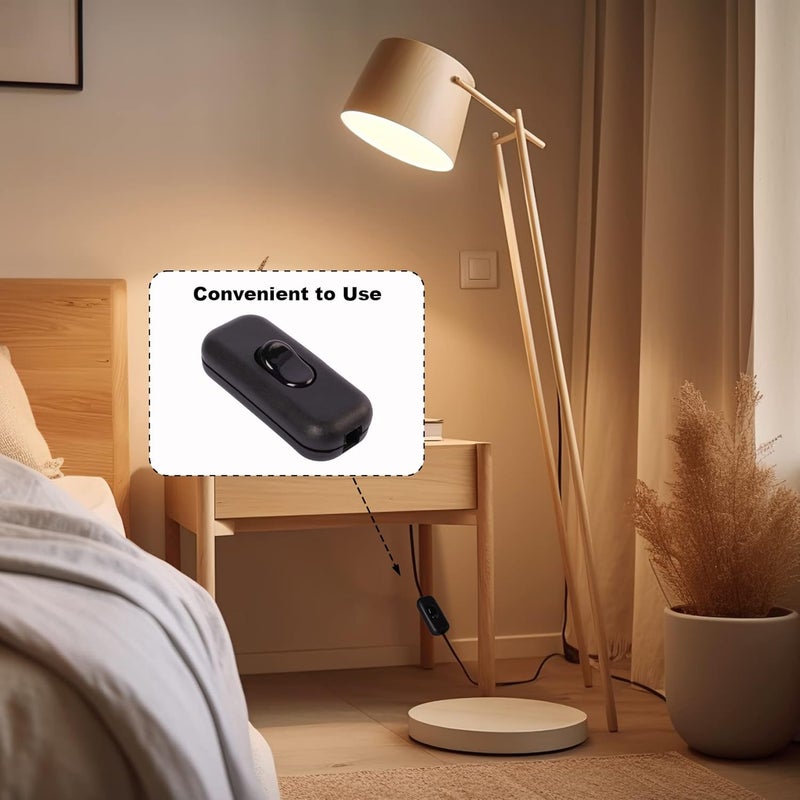 Venforze Inline Cord Switch On/Off Lamp Control Appliance Switch AC120V 10A, 250V 6A Suitable for Appliance or Bedroom Table Lamp Desk, etc 2 Pack - Image 4
